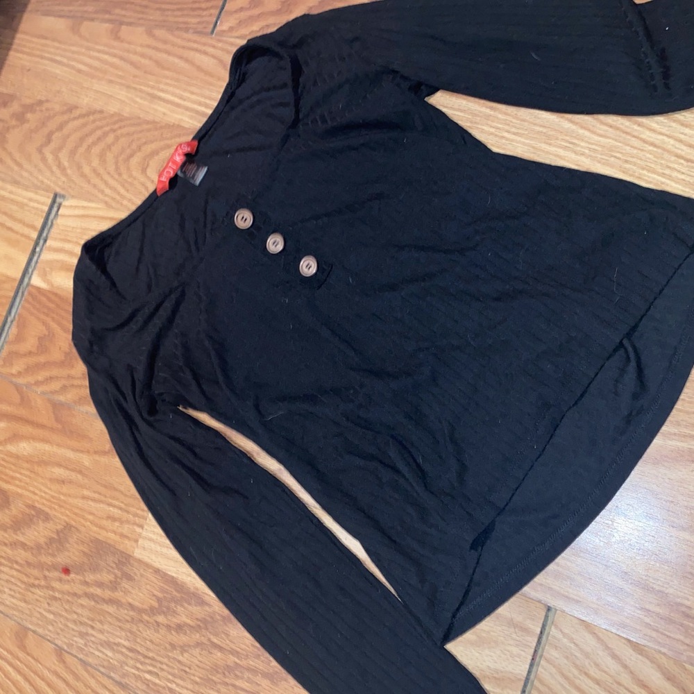 black long sleeve top
